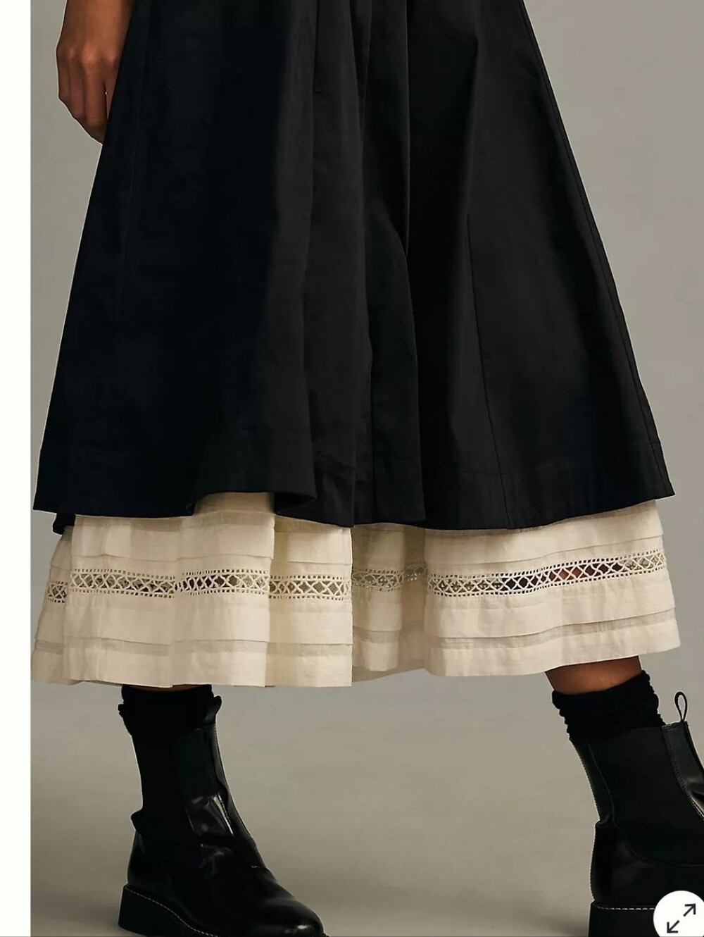 By Anthropologie Layered Pleated Dress s4 - Picture 4 of 8